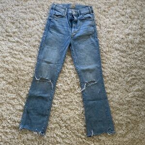 Mother jeans, hustler ankle chew